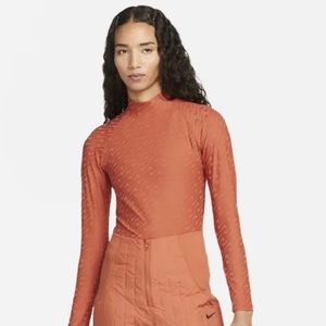 NWT Nike Sportswear Icon Clash Mock Neck Long Sleeve Top